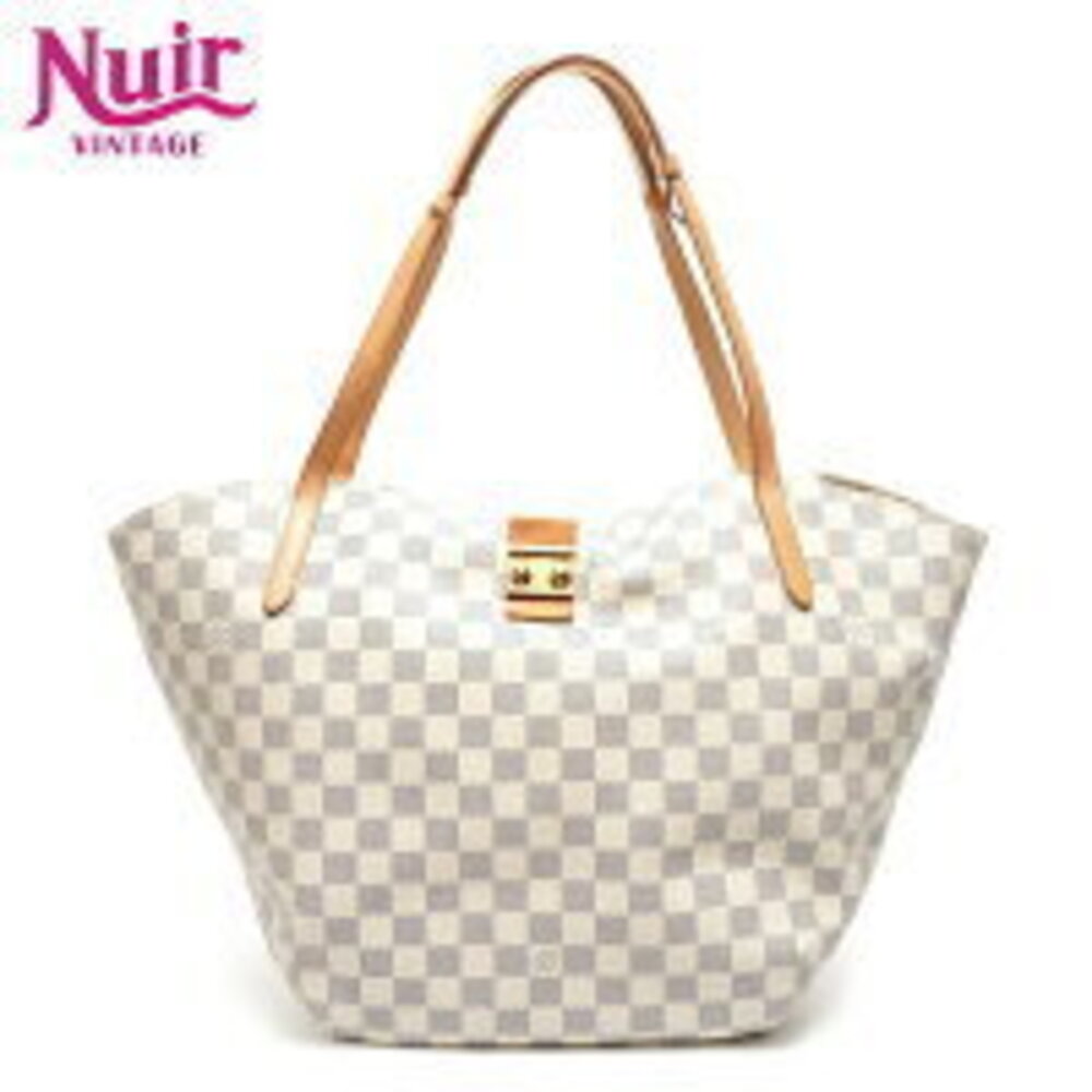Louis Vuitton Damier Azur White Salina Tote Bag White
